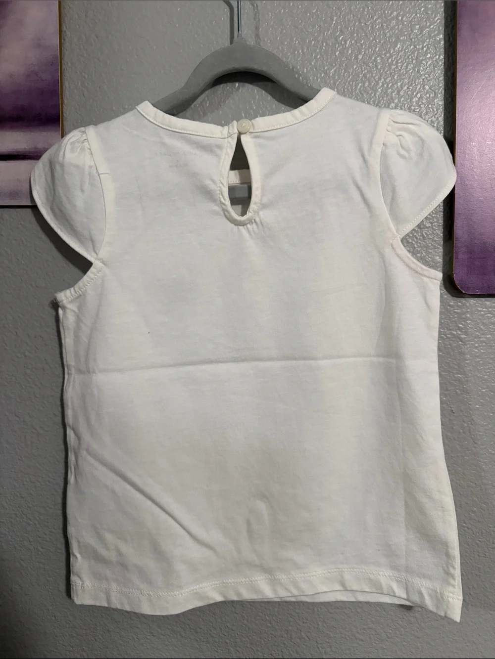 Janie and Jack size 4 girls short sleeve t shirt white cotton explore new